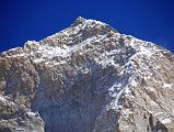 9 8 Makalu Summit From Trail To East Col Camp Makalu summit and Makalu West Face close up in the mid-morning from the climb to the East Col Glacier Camp.